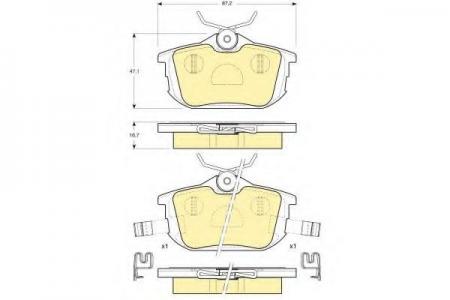   MITSUBISHI COLT 04]/SMART FORFOUR 05]/VOLVO S40/V40  6113141 GIRLING