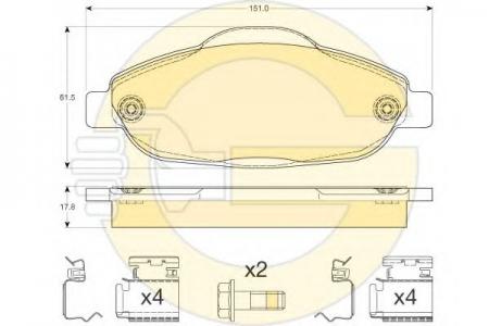   PEUGEOT 308 07-/3008 09-  6117614 GIRLING