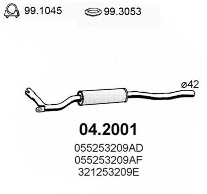    AUDI 80 L - GL 1.3-1.6 04.2001