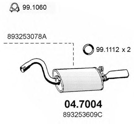    AUDI 90 2.0 87 04.7004