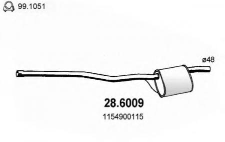   MERCEDES 220-240 68-75 28.6009