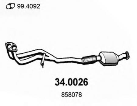  OPEL VECTRA 1.6I 16V 9 / 1995 34.0026