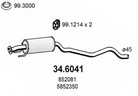   OPEL ASTRA 1.7 D SW DAL 92-95 34.6041