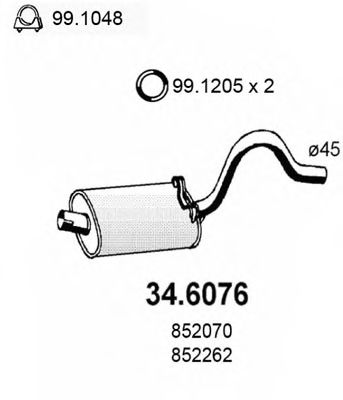   OPEL REKORD 1.7-1.9-2.1 72/77 34.6076