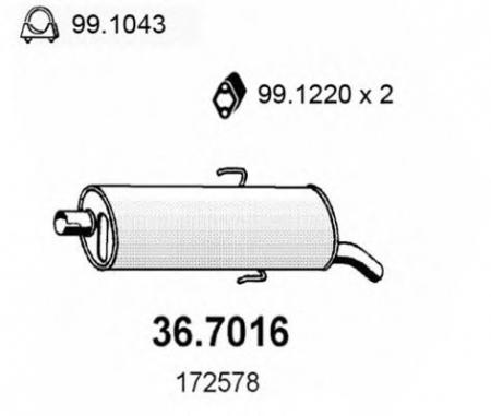    PEUGEOT 205 GR/XR/SR/GT 83 36.7016