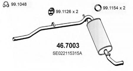    SEAT RONDA SYSTEM PORSCHE 84 46.7003