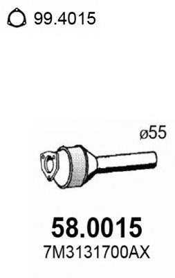     VW POLO 1.3I, 1.4I 94-99 M:ANX, APQ, AEX, ADX 580015