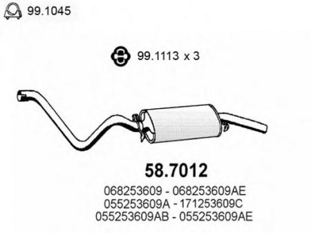    GOLF 1.1-1.3-1.5 BENZ/DIESEL 74 58.7012