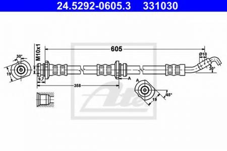   NIS MICRA/C+C/NOTE 1.0-1.6/1.5DCI 03-  L L=605MM 24.5292-0605.3