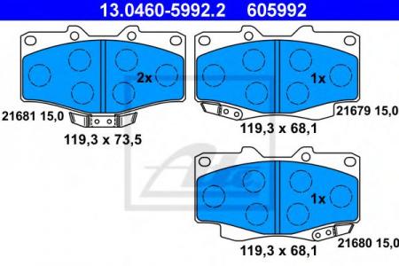    , TOYOTA: 4 RUNNER 3.0 87-96, HILUX II C   2.4 4WD/2.4 D 4WD/2.4 D 4WD/2.4 TD 4WD/2.4 I 4WD/2.5 D-4D 4WD/2.7 4WD/3.0 D 4WD/3 13.0460-5992.2