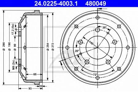   MER MER100 88-96 25465 24.0225-4003.1