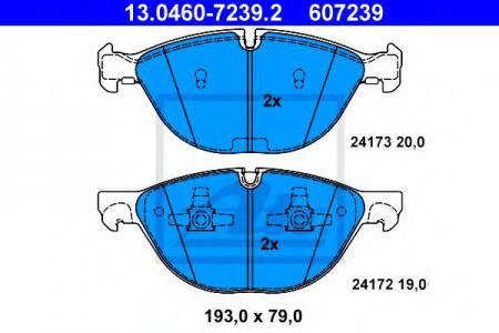    , BMW: X5 3.0 sd/4.8 i/xDrive 48 i 07-, X6 30 d/35 d/35 i/xDrive 30 d/xDrive 35 d/xDrive 35 i 08- 13.0460-7239.2 ATE