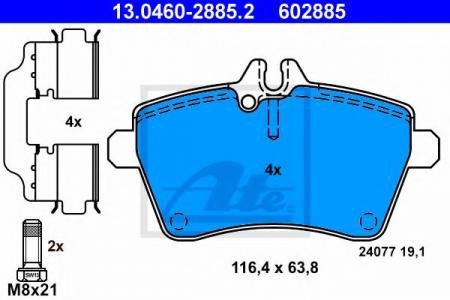    , MERCEDES-BENZ: A-CLASS A 150/A 160/A 160 CDI 04-12 13.0460-2885.2