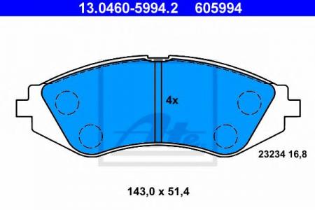    , DAEWOO: LANOS 1.6 16V 97-, LANOS  1.6 16V 97-, NUBIRA 1.6 16V/1.8/2.0 16V 97-, NUBIRA WAGON 1.6 16V/1.8 97-, NUBIRA  1.6 16V/1.8/2 13.0460-5994.2