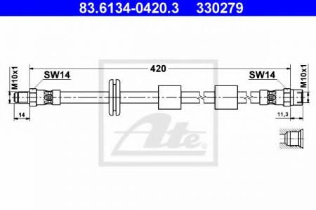   BMW E34/E31/E32  L=420 83.6134-0420.3