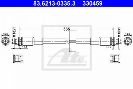   AUDI ALLROAD 2.7T/4.2 V8/2.5TDI 00-05  L=335MM 83.6213-0335.3