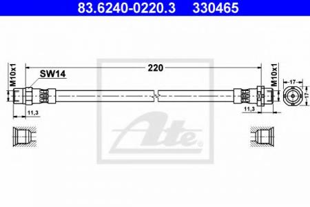  . . BMW E36 1.8-2.8 96] L=245 83624002203