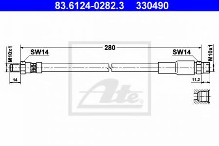   AUDI A8 94-98  L=280 83.6124-0282.3