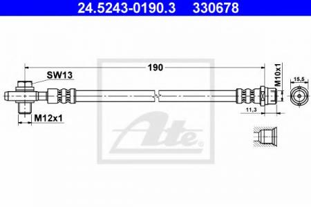   VW PASSAT B5  L/R (L=190) 24.5243-0190.3 ATE