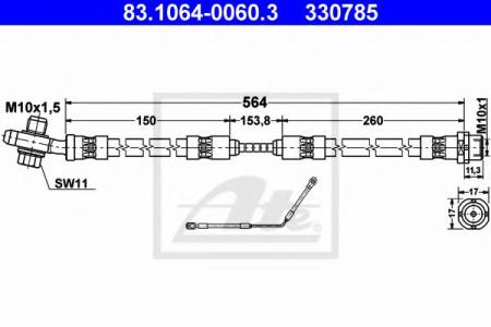   BMW X5 E53 00-   L=570 83.1064-0060.3