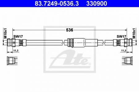   AUDI A3/ VW PASSAT 1.4-1.8/TSI/TFSI/2.0TDI/FSI/3.2 V6 03-  L=536 83.7249-0536.3