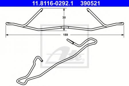     OPEL - ASTRA G    (F48_, F08_) - 11.8116-0292.1 ATE