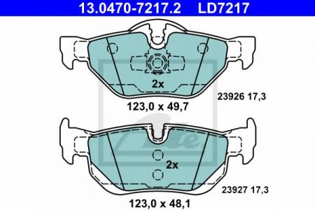  BMW E81/E82/E87/E88/E90/E91/E92/E93 2.0/2.5/3.0 04-  (CERAMIC) 13.0470-7217.2