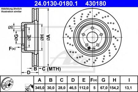   MER W203/S203/A/C209/R171 01-11   345X30 24.0130-0180.1