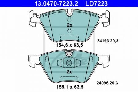   CERAMIC BMW E81/91 07-> 13.0470-7223.2