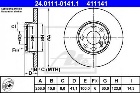     OPEL ASTRA G 1, 2 2 / 98-> 24.0111-0141.1