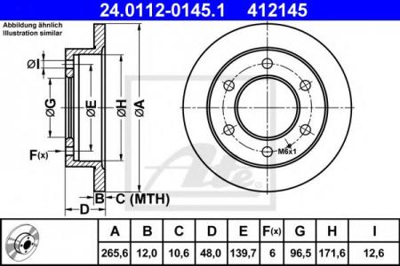 BREMSSCHEIBE HA ISUZU TRO 24.0112-0145.1