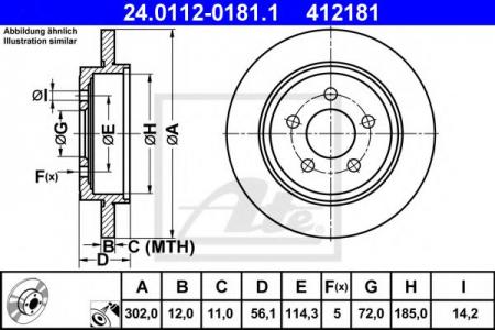 24.0112-0181.1    MAZDA TRIBUTE, FORD MAVERICK 04> 24.0112-0181.1