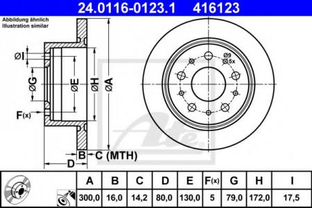   FIAT DUCATO/CIT JUMPER/PGT BOXER 2.2-3.0HDI 06-    300X16X14.2 (2000KG) 24-0116-0123-1