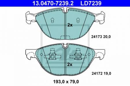  BMW X5 / X6 E70 4.8L / 35I 2007=> (CERAMIC) 13.0470-7239.2