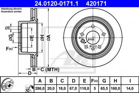     OPEL OMEGA B 2.2-3.2 3 / 94-7 / 03 24.0120-0171.1