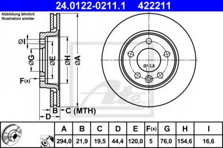   , VW: MULTIVAN V 1.9 TDI/2.0/2.0 BiTDI/2.0 BiTDI 4motion/2.0 TDI/2.0 TDI 4motion/2.0 TSI/2.0 TSI 4motion/2.5 TDI/2.5 TDI 4motion/3.2 V6/3.2 V6 4 24.0122-0211.1 ATE