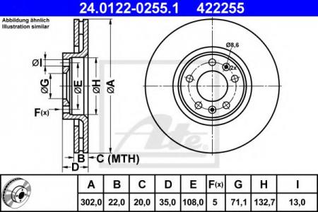   CIT C6 2.2HDI/2.7HDI/3.0HDI/3.0V6 05-  302X22 24012202551