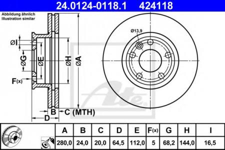     AUDI / VW 24.0124-0118.1