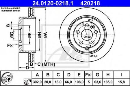   LROV FREELANDER 3.2 06-   302X20 24.0120-0218.1