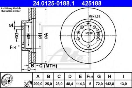   , MAZDA: 6 2.5 02-07, 6 1.8 MZR/2.0 MZR/2.0 MZR-CD/2.2 D/2.2 MZR-CD/2.5 MZR 07-, 6    1.8 MZR/2.0 MZR/2.0 MZR-CD/2.2 D/2.2 24.0125-0188.1