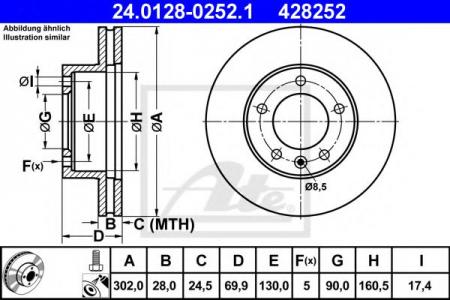   , NISSANU NU400 C   2.3 DCI/2.3 DCI RWD 11- 24.0128-0252.1