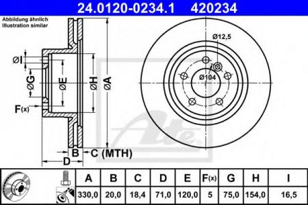   BMW X3 F25 2.0-3.5/1.8D-3.5D 10-   330X20 24.0120-0234.1