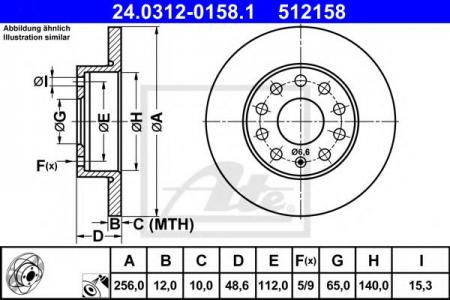   , POWER DISC, AUDI: A3 1.2 TSI/1.4 TFSI/1.6/1.6 FSI/1.6 TDI/1.8 TFSI/1.9 TDI/2.0 FSI/2.0 TDI/2.0 TDI 16V/2.0 TDI 16V QUATTRO/2.0 TDI QUATTRO/2.0 T 24031201581