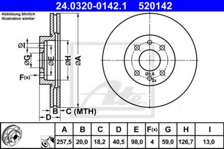   ATE POWER DISC 24.0320-0142.1 24.0320-0142.1