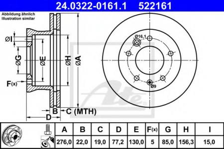  .MERCEDES SPRINTER/VW LT 28-46   (POWER DISC) 24.0322-0161.1