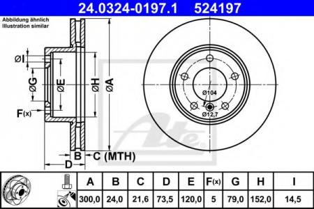   BMW E81/E87/E90/E91 2.0-2.5/2.0D 05-   PD 300X24 24.0324-0197.1