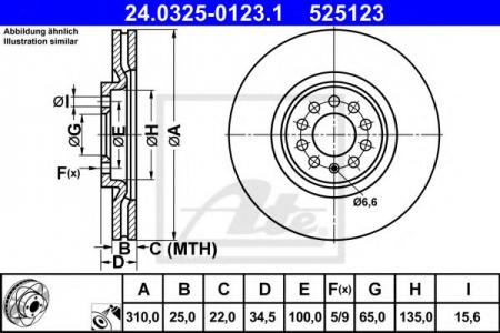   AUDI TT/VW BORA/GOLF IV 1.6-2.8 V6 4-MOTION 97-   PD 310X25 24-0325-0123-1