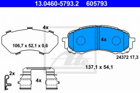 13.0460-5793.2    Subaru Impreza 1.5 / 1.6 AWD 01> 13.0460-5793.2 ATE
