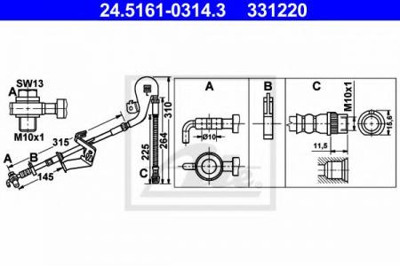   CIT C5 08-/C6 06-/PGT 407 04-  L L=310 24.5161-0314.3