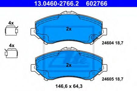 13.0460-2766.2    CHYSLER GRAND VOYAGER, JEEP WRANGLER 2.0CRD-4.0 07] 13046027662